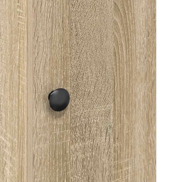 vidaXL Ντουλάπι μπάνιου με θήκη για ρολό Δρυς sonoma 20,5x22x72cm
