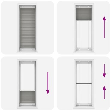 vidaXL Πλισέ περσίδα Ανθρακί 70x200 cm Πλάτος υφάσματος 69,4 cm