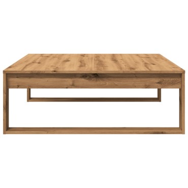 vidaXL Τραπεζάκι Σαλονιού Artisan Δρυς 100x100x35cm Επεξ. Ξύλο 1 τεμ.