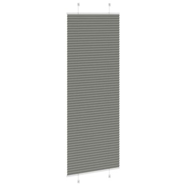 vidaXL Πλισέ περσίδα Ανθρακί 75x200 cm Πλάτος υφάσματος 74,4 cm