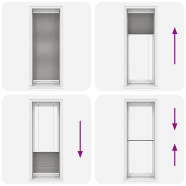 vidaXL Πλισέ περσίδα Ανθρακί 75x200 cm Πλάτος υφάσματος 74,4 cm