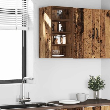 vidaXL Κρεμαστό Ντουλάπι "Riga" Παλιό Ξύλο 30x29,5x60cm από Τεχνητό Ξύλο 1 τεμ.