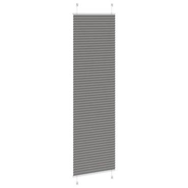 vidaXL Πλισέ περσίδα Ανθρακί 65x200 cm Πλάτος υφάσματος 64,4 cm