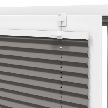 vidaXL Πλισέ περσίδα Ανθρακί 45x200 cm Πλάτος υφάσματος 44,4 cm
