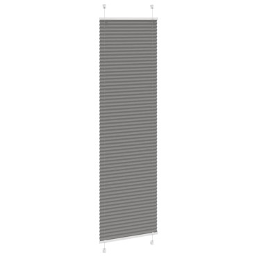 vidaXL Πλισέ περσίδα Ανθρακί 55x200 cm Πλάτος υφάσματος 54,4 cm