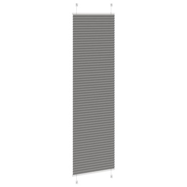 vidaXL Πλισέ περσίδα Ανθρακί 55x200 cm Πλάτος υφάσματος 54,4 cm