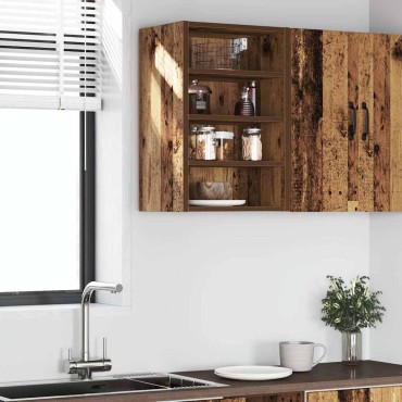 vidaXL Κρεμαστό Ντουλάπι "Riga" από Παλιό Ξύλο 40x29,5x60cm από Τεχνητό Ξύλο 1 τεμ.