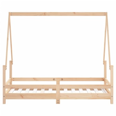 vidaXL Πλαίσιο Παιδικού Κρεβατιού 80x160cm από Μασίφ Ξύλο Πεύκου 1 τεμ. - Μονό