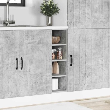 vidaXL Ντουλάπι "Riga" Γκρι από Σκυρόδεμα 20x44,5x81,5cm από Τεχνητό Ξύλο 1 τεμ.