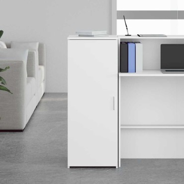 vidaXL Ντουλάπι Αποθήκευσης Λευκό 40x45x103,5cm από Τεχνητό Ξύλο 1 τεμ.