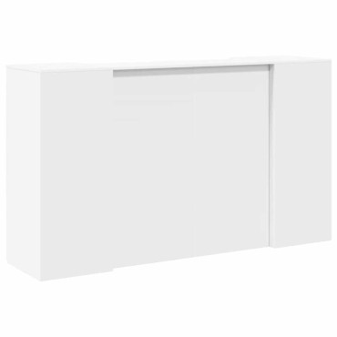vidaXL Γραφείο Υποδοχής Λευκό 180x50x103,5cm από Τεχνητό Ξύλο 1 τεμ.