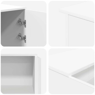 vidaXL Γραφείο Υποδοχής Λευκό 180x50x103,5cm από Τεχνητό Ξύλο 1 τεμ.