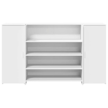vidaXL Γραφείο Υποδοχής Λευκό 180x50x103,5cm από Τεχνητό Ξύλο 1 τεμ.