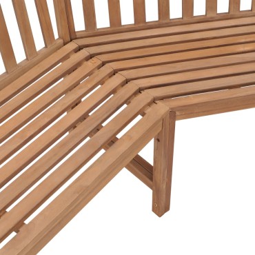vidaXL Παγκάκι Γωνιακό Κήπου 185x185x90cm από Μασίφ Ξύλο Teak 1 τεμ.