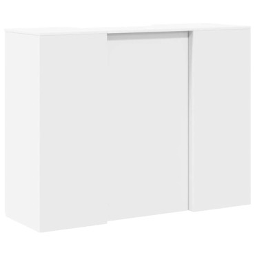 Γραφείο υποδοχής vidaXL Λευκό 135x50x103,5cm Κατασκευασμένο ξύλο 1 τεμ.