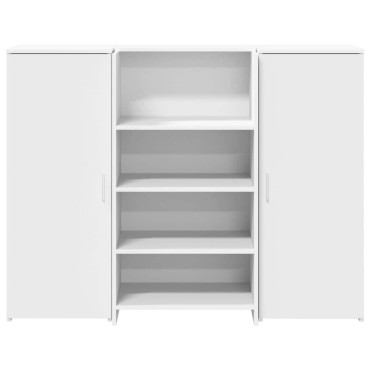Γραφείο υποδοχής vidaXL Λευκό 135x50x103,5cm Κατασκευασμένο ξύλο 1 τεμ.