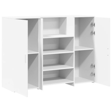 Γραφείο υποδοχής vidaXL Λευκό 135x50x103,5cm Κατασκευασμένο ξύλο 1 τεμ.