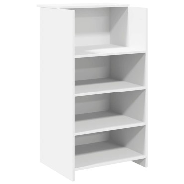 Γραφείο υποδοχής vidaXL Λευκό 135x50x103,5cm Κατασκευασμένο ξύλο 1 τεμ.