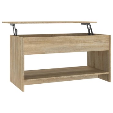 vidaXL Τραπεζάκι Σαλονιού Sonoma Δρυς 102x50x52,5cm Επεξεργ. Ξύλο 1 τεμ.