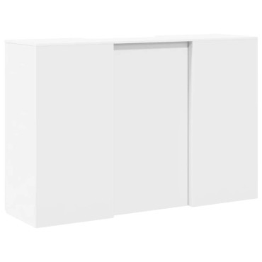 vidaXL Γραφείο υποδοχής Λευκό 155x50x103,5cm Επεξεργασμένο Ξύλο 1 τεμ.