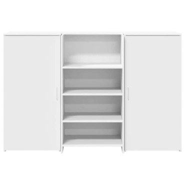 vidaXL Γραφείο υποδοχής Λευκό 155x50x103,5cm Επεξεργασμένο Ξύλο 1 τεμ.