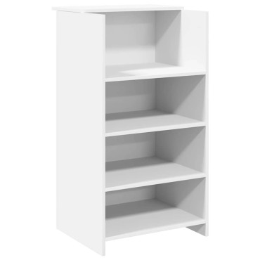 vidaXL Γραφείο υποδοχής Λευκό 155x50x103,5cm Επεξεργασμένο Ξύλο 1 τεμ.