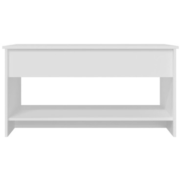 vidaXL Τραπεζάκι Σαλονιού Λευκό 102x50x52,5cm Επεξεργασμένο Ξύλο 1 τεμ.
