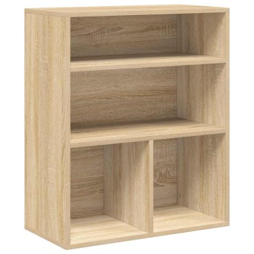 vidaXL Βιβλιοθήκη Χρώμα Sonoma Δρυς 60x30x71,5cm από Μοριοσανίδα 1 τεμ.