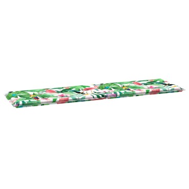 vidaXL Pad για Παγκάκι Ύφασμα Όξφορντ Πολύχρωμο 180x50x3cm