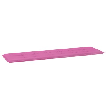vidaXL Pad για Παγκάκι Ύφασμα Όξφορντ Ροζ 180x50x3cm