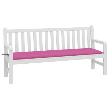 vidaXL Pad για Παγκάκι Ύφασμα Όξφορντ Ροζ 180x50x3cm