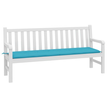 vidaXL Pad για Παγκάκι Ύφασμα Όξφορντ Τιρκουάζ 180x50x3cm