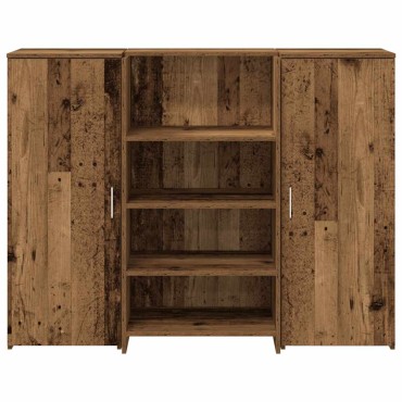 vidaXL Γραφείο υποδοχής Παλιό Ξύλο 135x50x103,5cm Επεξεργασμένο Ξύλο 1 τεμ.
