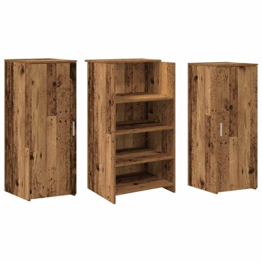 vidaXL Γραφείο υποδοχής Παλιό Ξύλο 135x50x103,5cm Επεξεργασμένο Ξύλο 1 τεμ.