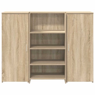 vidaXL Γραφείο υποδοχής Sonoma Δρυς 135x50x103,5cm Επεξεργασμένο Ξύλο 1 τεμ.