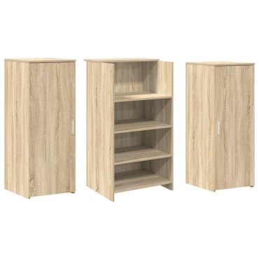 vidaXL Γραφείο υποδοχής Sonoma Δρυς 135x50x103,5cm Επεξεργασμένο Ξύλο 1 τεμ.