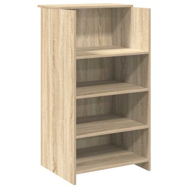 vidaXL Γραφείο υποδοχής Sonoma Δρυς 135x50x103,5cm Επεξεργασμένο Ξύλο 1 τεμ.