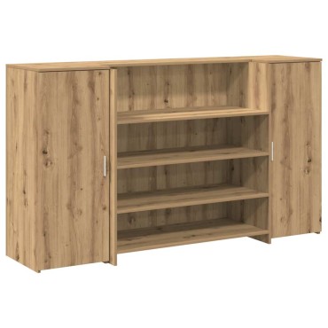 vidaXL Γραφείο υποδοχής 180x50x103,5cm Επεξεργασμένο Ξύλο 1 τεμ.