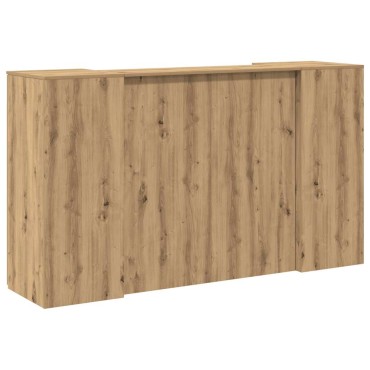 vidaXL Γραφείο υποδοχής 180x50x103,5cm Επεξεργασμένο Ξύλο 1 τεμ.