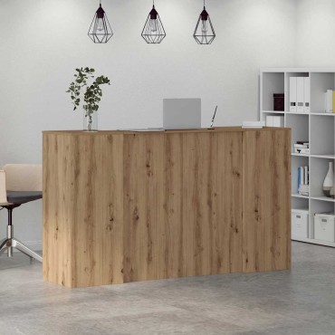 vidaXL Γραφείο υποδοχής 180x50x103,5cm Επεξεργασμένο Ξύλο 1 τεμ.