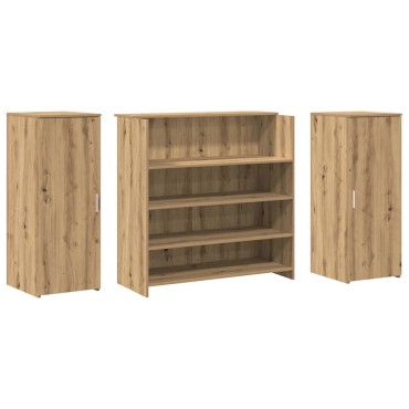 vidaXL Γραφείο υποδοχής 180x50x103,5cm Επεξεργασμένο Ξύλο 1 τεμ.