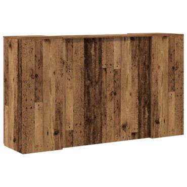 vidaXL Γραφείο υποδοχής Παλιό Ξύλο 180x50x103,5cm Επεξεργασμένο Ξύλο 1 τεμ.