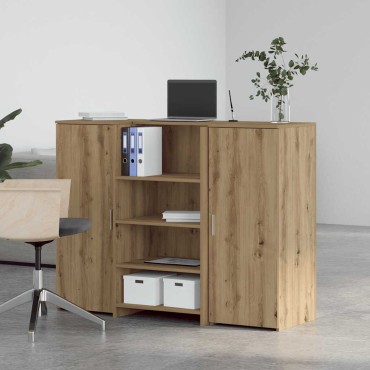 vidaXL Γραφείο υποδοχής 135x50x103,5cm Επεξεργασμένο Ξύλο 1 τεμ.