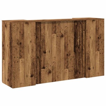 vidaXL Γραφείο υποδοχής Παλιό Ξύλο 180x50x103,5cm Επεξεργασμένο Ξύλο 1 τεμ.