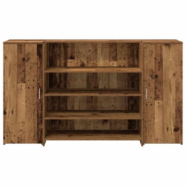 vidaXL Γραφείο υποδοχής Παλιό Ξύλο 180x50x103,5cm Επεξεργασμένο Ξύλο 1 τεμ.