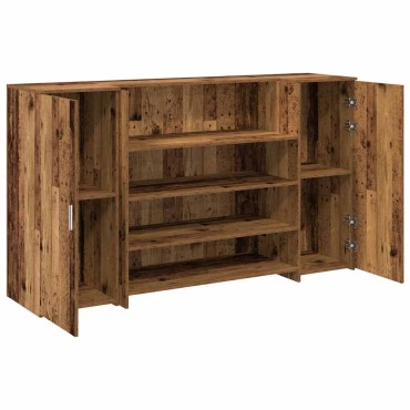 vidaXL Γραφείο υποδοχής Παλιό Ξύλο 180x50x103,5cm Επεξεργασμένο Ξύλο 1 τεμ.