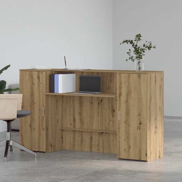 vidaXL Γραφείο υποδοχής 180x50x103,5cm Επεξεργασμένο Ξύλο 1 τεμ.