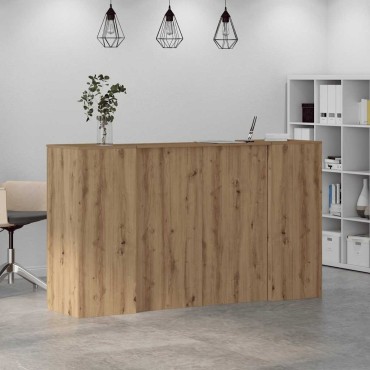 vidaXL Γραφείο υποδοχής 180x50x103,5cm Επεξεργασμένο Ξύλο 1 τεμ.
