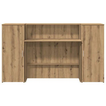 vidaXL Γραφείο υποδοχής 180x50x103,5cm Επεξεργασμένο Ξύλο 1 τεμ.