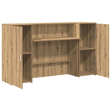 vidaXL Γραφείο υποδοχής 180x50x103,5cm Επεξεργασμένο Ξύλο 1 τεμ.